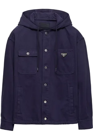 Prada Chemise à logo triangulaire en émail