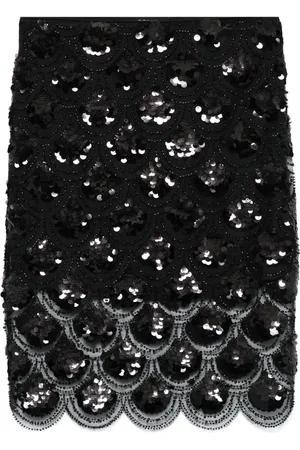 ROTATE Jupe crayon brodée de sequins