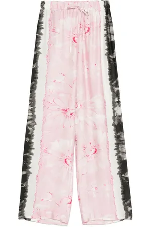 Ermanno Firenze Pantalon à fleurs