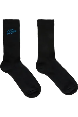 Msgm Chaussettes à logo intarsia