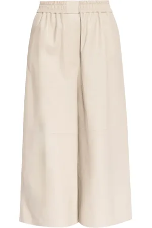 Loewe Pantalon en cuir à coupe courte
