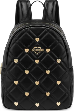 Moschino Sac à dos cœur à détails de clous