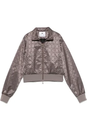Marine Serre Veste zippée en jacquard