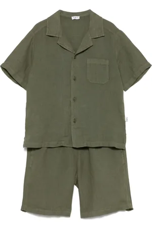 Il gufo Ensemble-short en lin