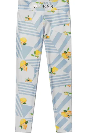 Guess Pantalon à imprimé citron