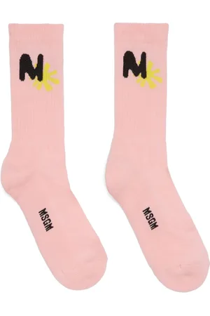 Msgm Chaussettes à logo imprimé