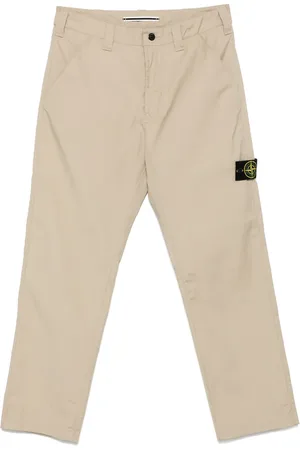 Stone Island Pantalon cargo à patch Compass