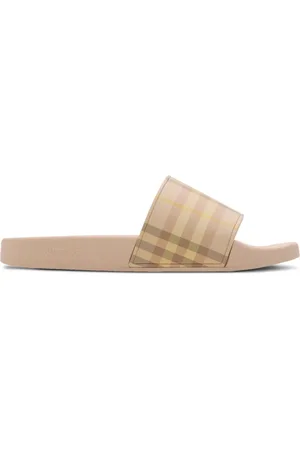 Burberry Claquettes de bain à carreaux