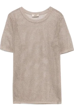 HERNO T-shirt en maille ajourée