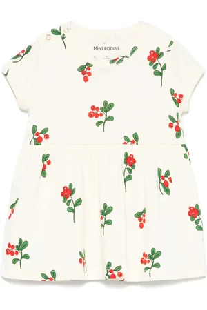 Mini Rodini Robe imprimée à manches courtes