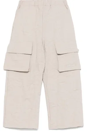 DOUUOD KIDS Pantalon cargo à effet froissé