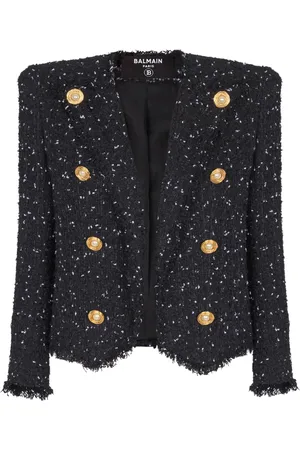 Balmain Veste Spencer à fermeture dissimulée