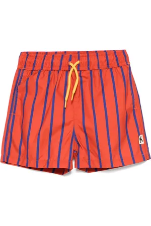 Mini Rodini Short de bain à rayures verticales