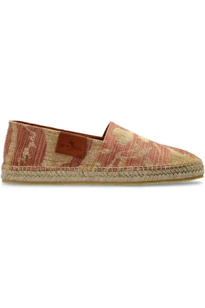Etro Espadrilles en lin à motif cachemire