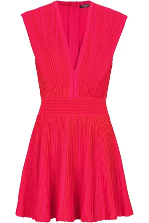 Balmain Robe courte à coutures apparentes