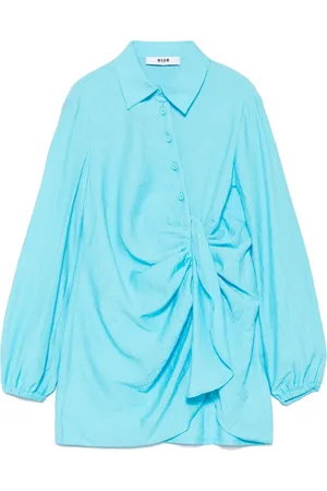 Msgm Robe mi-longue à détail noué