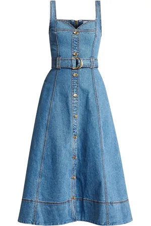 AJE Veste en jean à coupe mi-longue