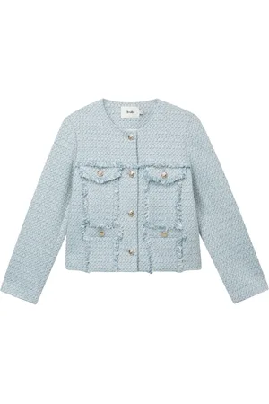 B+AB Veste en tweed à encolure ronde