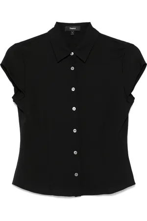 THEORY Chemise en Georgette à mancherons