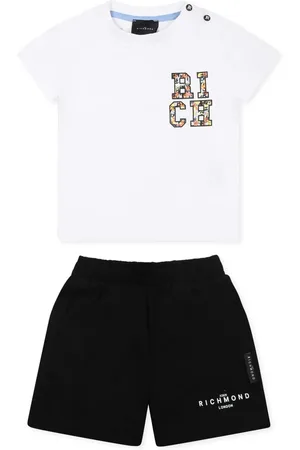 John Richmond Ensemble haut-short à logo imprimé