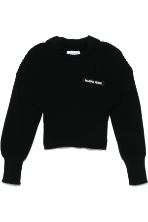 Marine Serre Pull Half Cardigan en maille