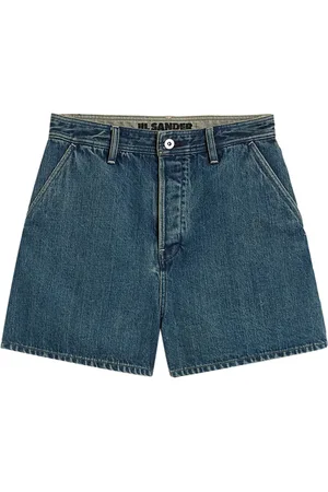 Jil Sander Short en jean à taille haute