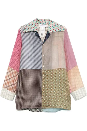Marine Serre Chemise en foulards de soie Regenerated