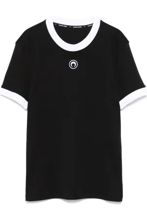 Marine Serre T-shirt à broderies Crescent Moon