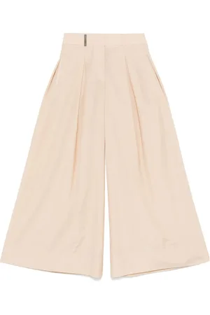 PESERICO SIGN Pantalon palazzo à design plissé
