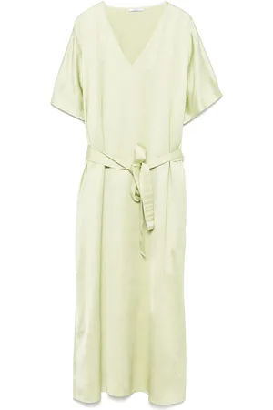 PESERICO SIGN Robe en satin à coupe mi-longue