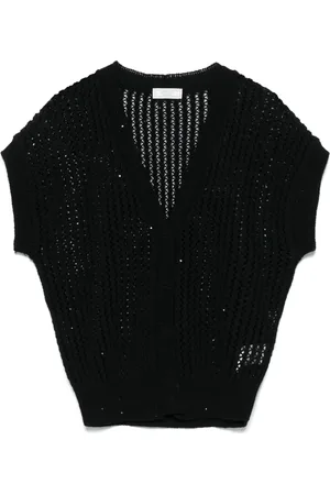 PESERICO SIGN Cardigan en maille ajouré