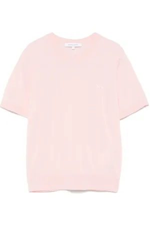Maison Kitsuné T-shirt en maille à patch Baby Fox