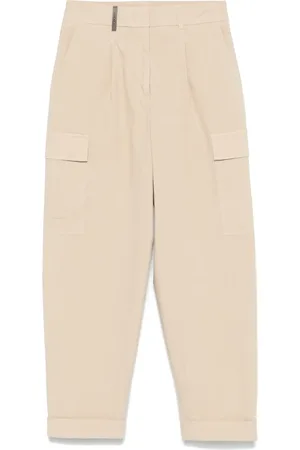 PESERICO SIGN Pantalon en coton à poches cargo