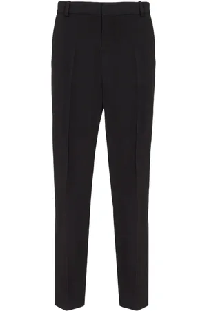 Balmain Pantalon en coton à coupe droite