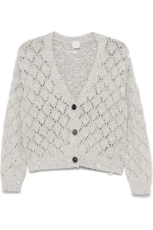 ELEVENTY Cardigan en maille ajouré