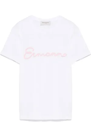 Ermanno Firenze T-shirt à ornements en cristal