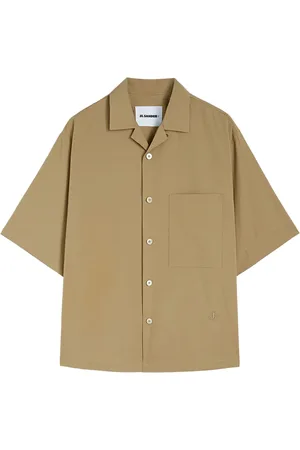 Jil Sander Chemise en coton à manches courtes