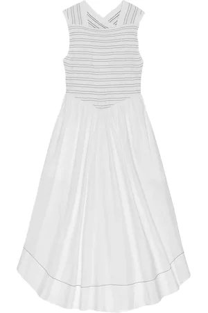 Ganni Robe mi-longue à encolure carrée