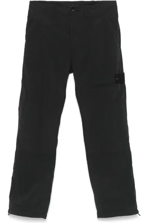 Stone Island Pantalon cargo à patch Compass