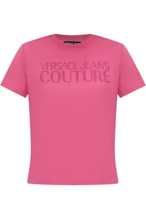 VERSACE T-shirt à logo strassé