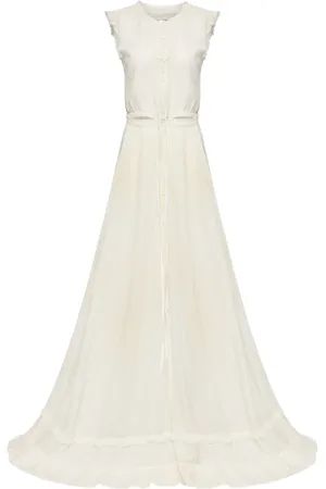 Maison Margiela Robe longue en coton
