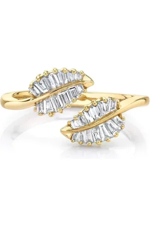 Anita Bague Palm Leaf en or 18ct pavée de diamants