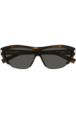 Saint Laurent Lunettes de soleil à logo imprimé