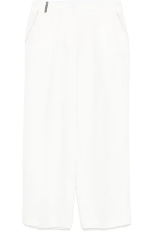PESERICO SIGN Pantalon en gabardine de lin