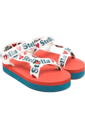 Stella McCartney Sandales à logo en relief