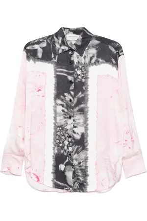 Ermanno Firenze Chemise en satin à fleurs