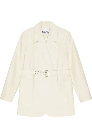 Ganni Blazer Belted Melange