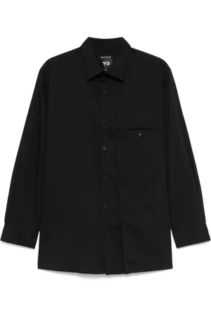 Y-3 Chemise plissée à poches poitrine
