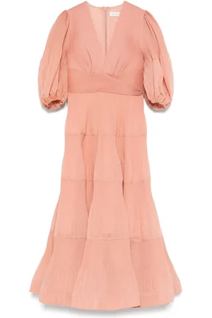 ZIMMERMANN Robe mi-longue à design plissé