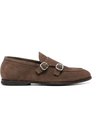 CENERE GB Chaussures à boucles en daim